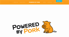 Desktop Screenshot of poweredbypork.com
